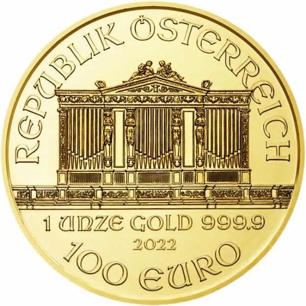 Zlatá minca Viedenskí filharmonici - rôzne roky, 1 oz
