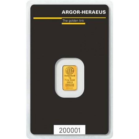 Zlatý zliatok Argor Heraeus 1&nbsp;g