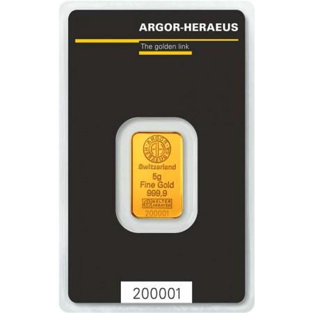 Zlatý zliatok Argor Heraeus 5&nbsp;g