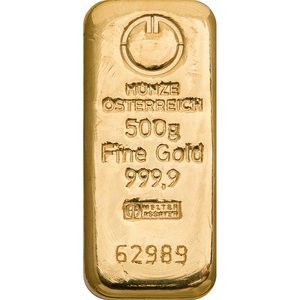 Zlatý zliatok Rakúská mincovna 500&nbsp;g