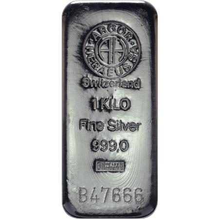 Strieborný zliatok Argor Heraeus 1000&nbsp;g