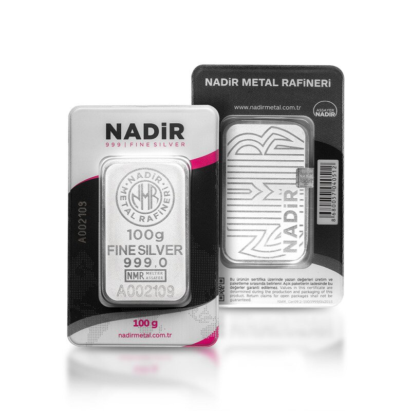 Strieborný zliatok 100&nbsp;g Nadir Metal Rafineri
