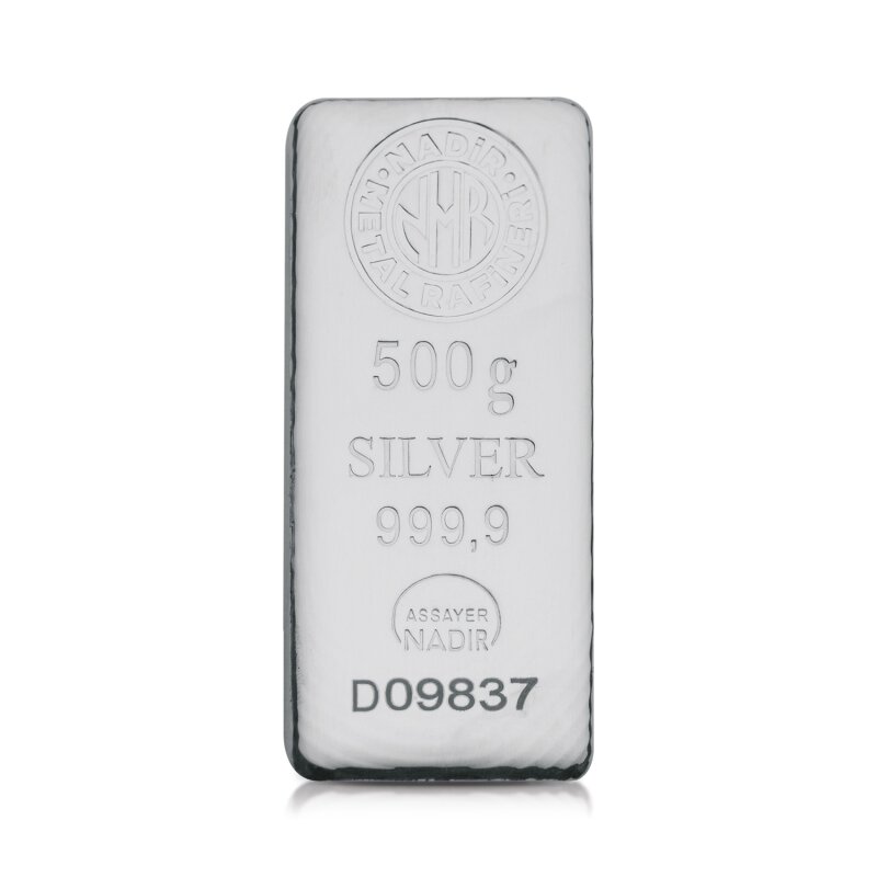 Strieborný zliatok 500&nbsp;g Nadir Metal Rafineri