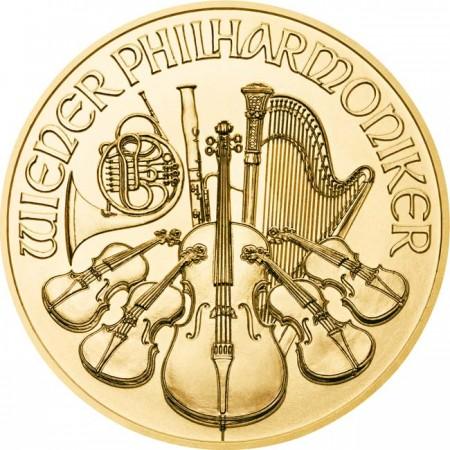 Zlatá minca Viedenskí filharmonici 2026, 1/4&nbsp;oz